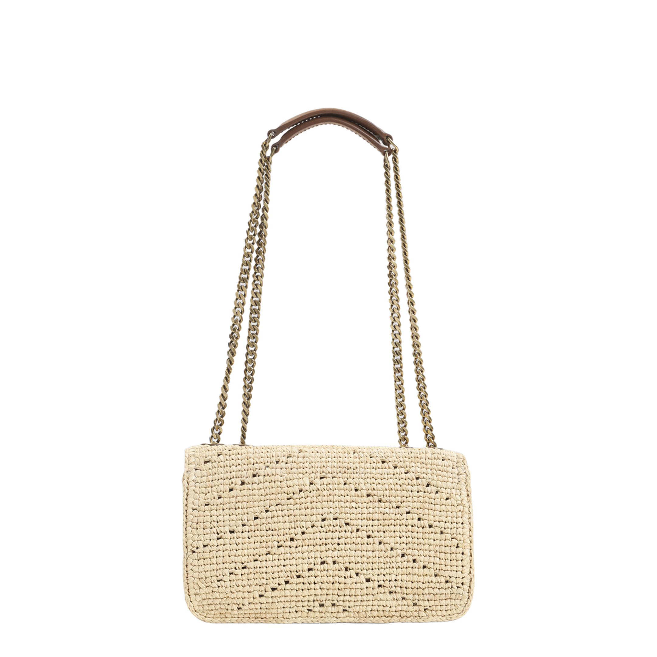 Crochet Raffia Chain Bag - Image 4