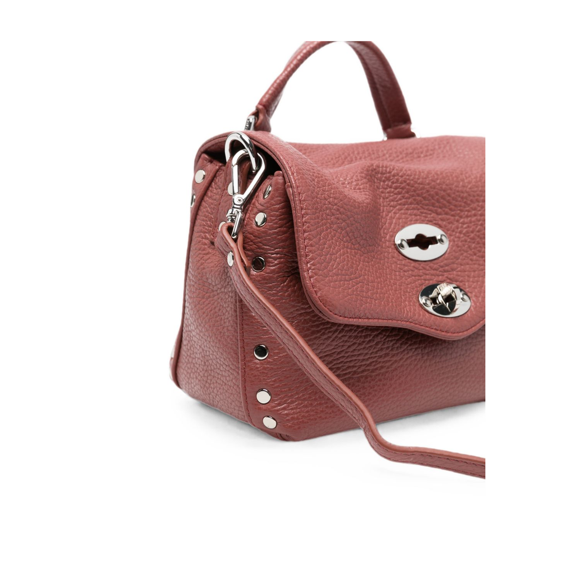 Postina Daily Baby Leather Top Handle Bag - Red - Image 3