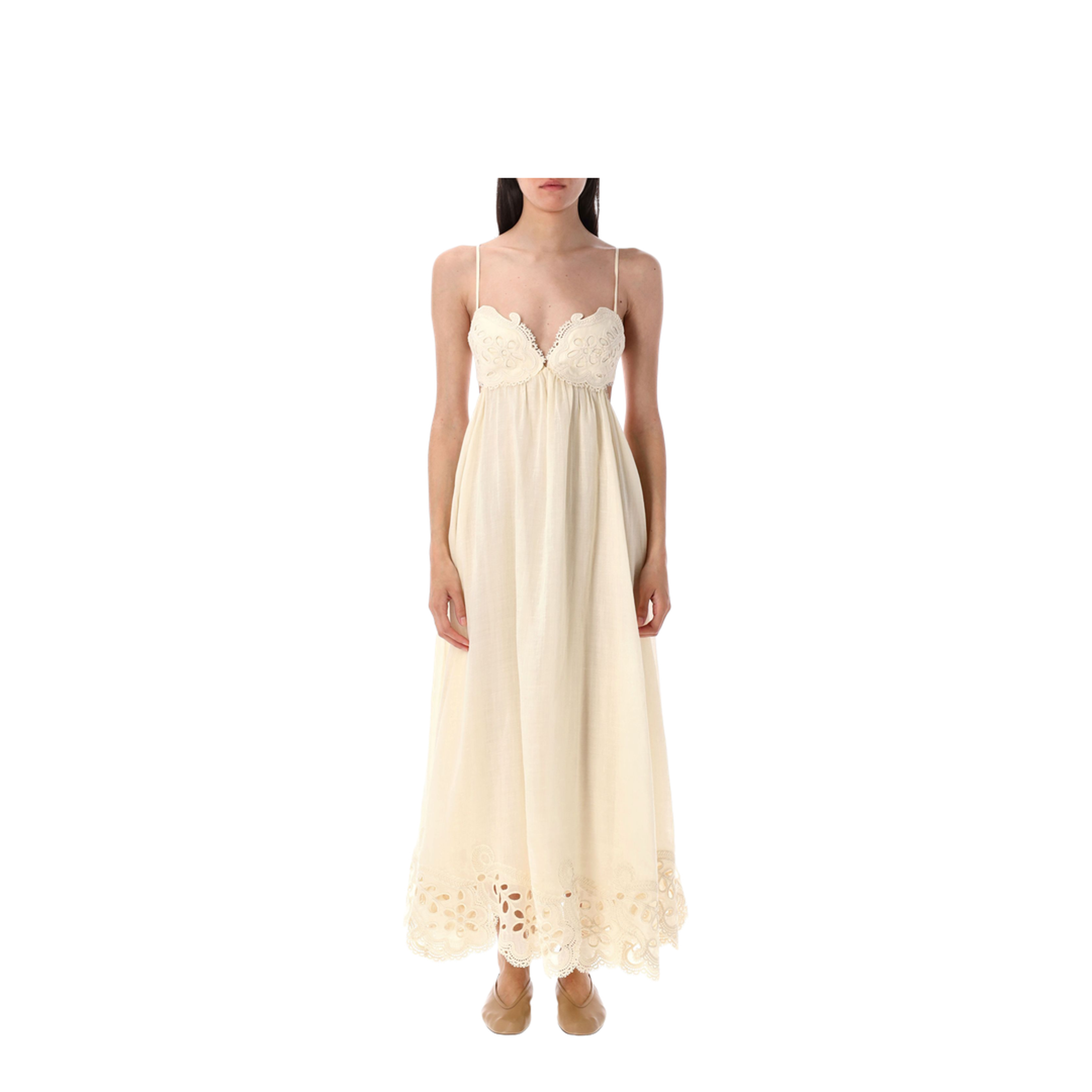 Coco Embroidered Long Dress - Image 1