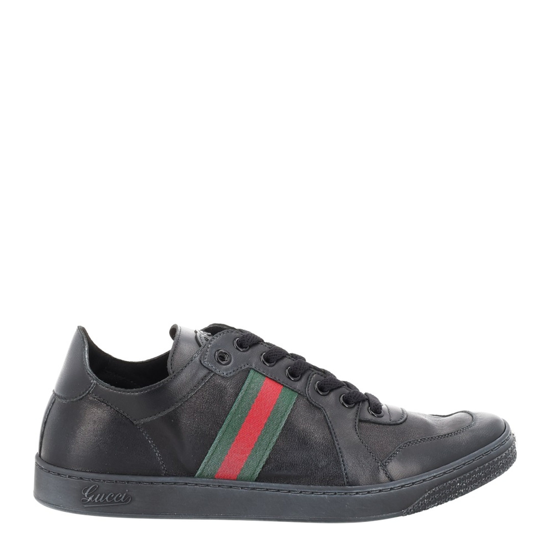 Stretch Leather Effect Sneaker - Image 1