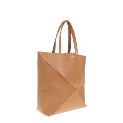 Puzzle Fold XL Tote Bag Leather Brown - Image 4
