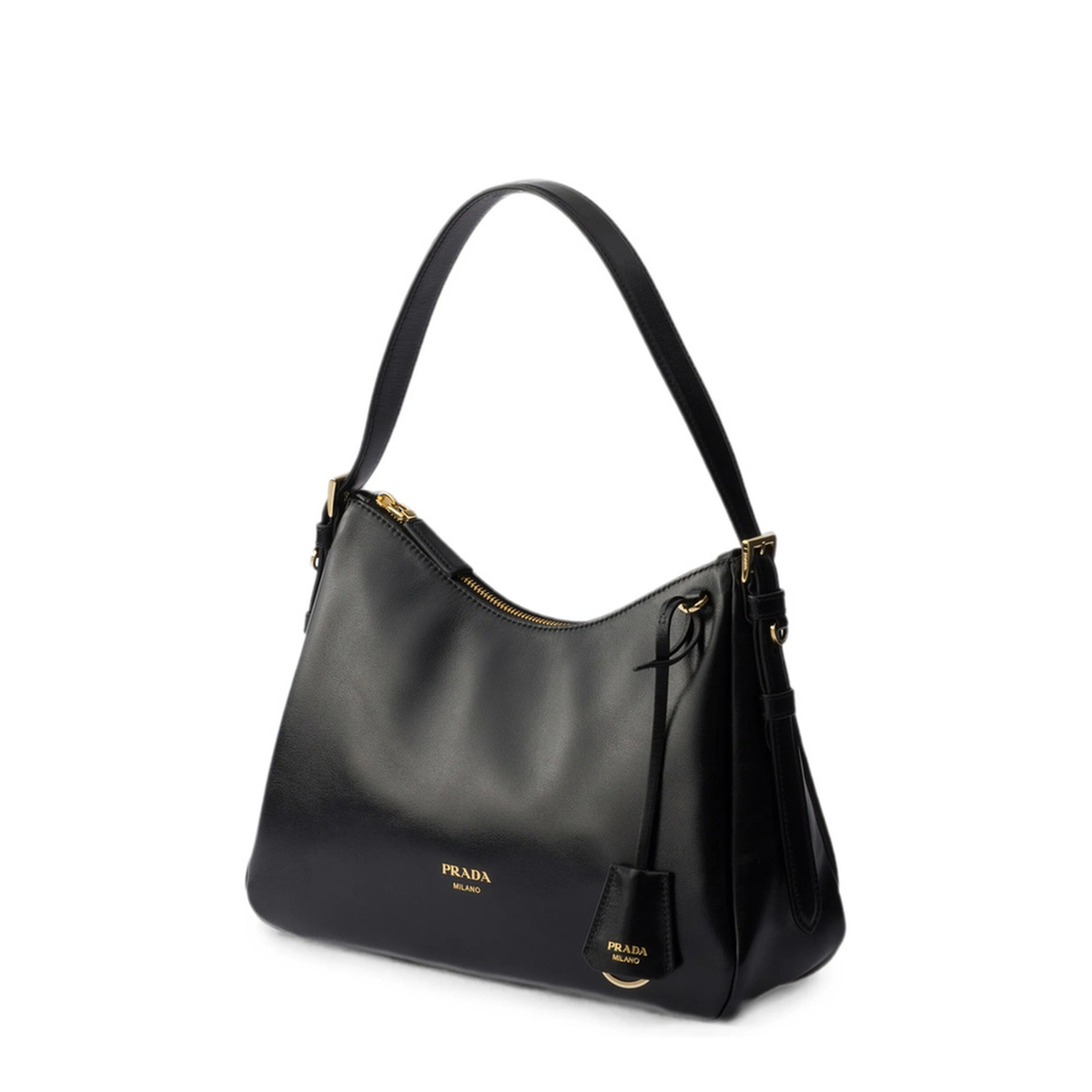 Large Calfskin Shoulder Bag - Black - Image 2