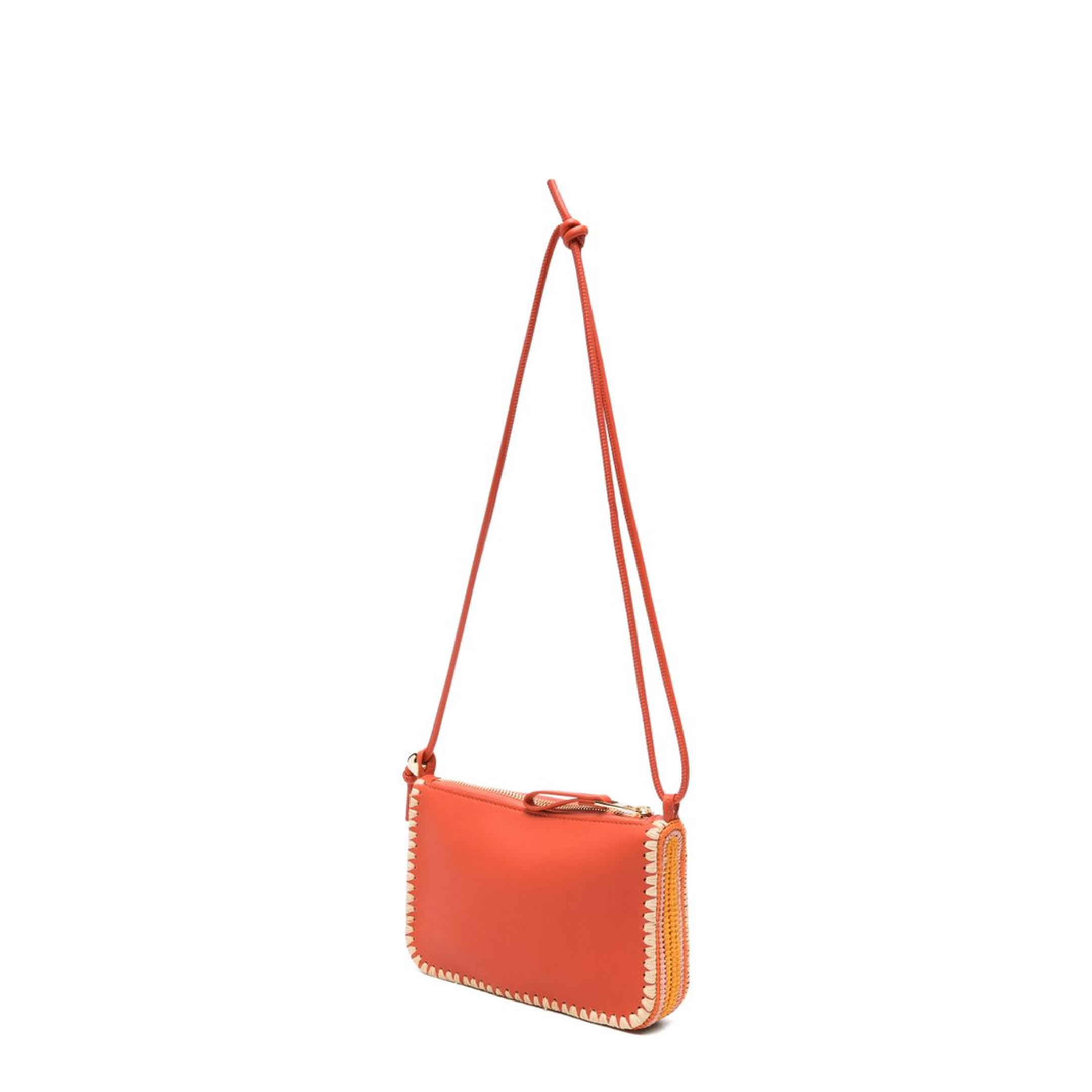 Rio Calfskin Pouch - Deep Saffron - Image 5