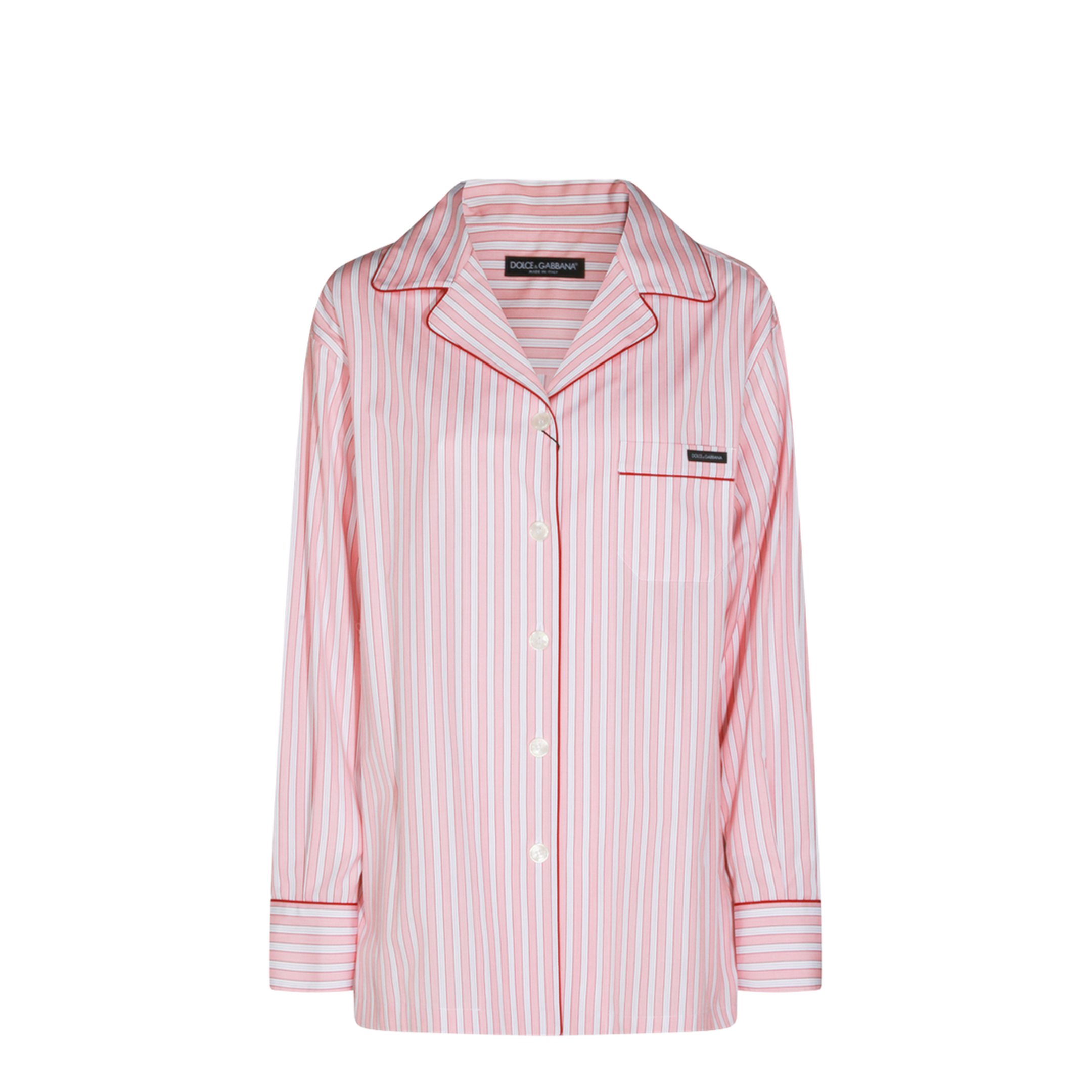Striped Poplin Shirt In Multicolor - Image 1