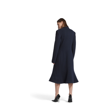 Godet Brushed Wool Midi Coat - Image 3