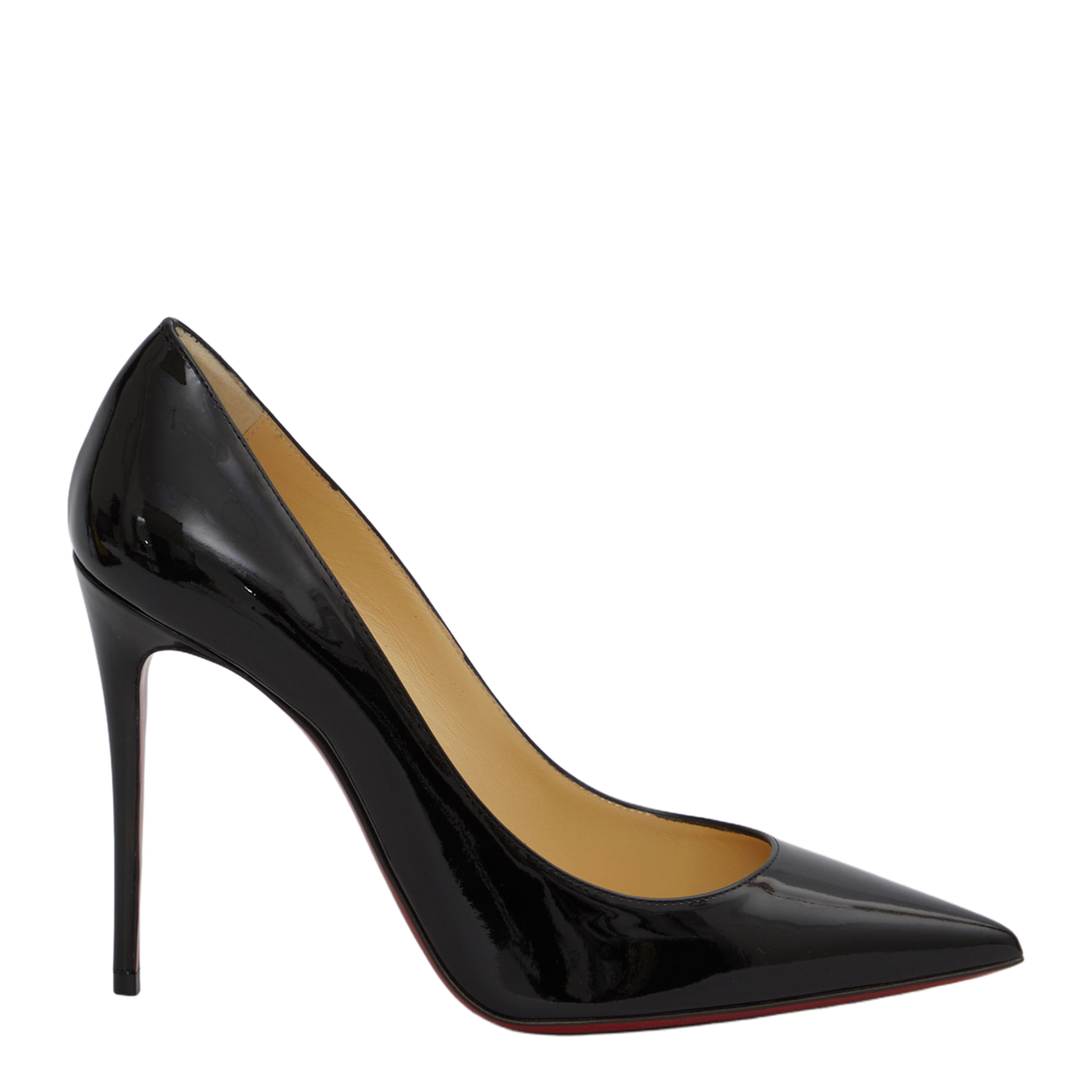 Black Patent-Leather Stiletto Pumps - Image 1