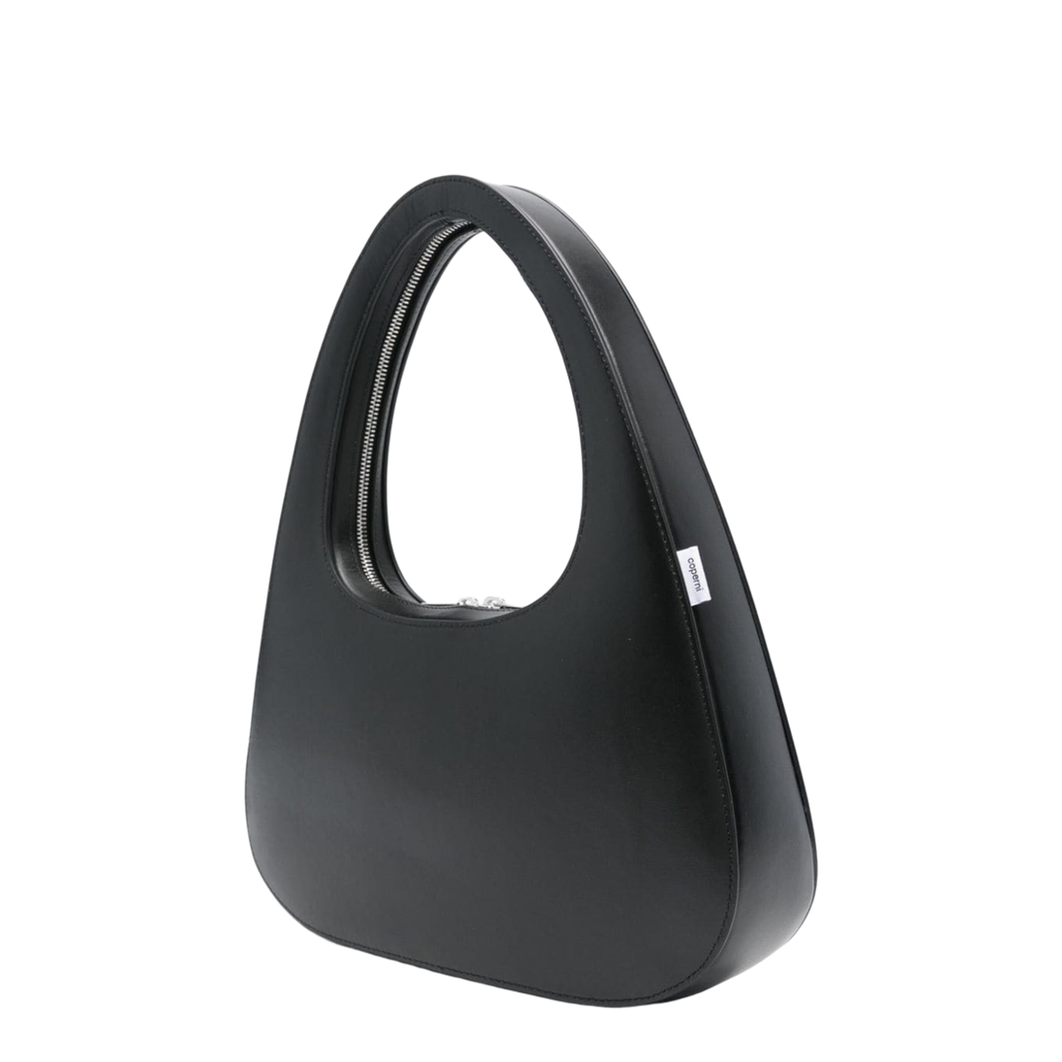 Swipe Medium Calf Leather Shoulder Bag - Black - Image 3