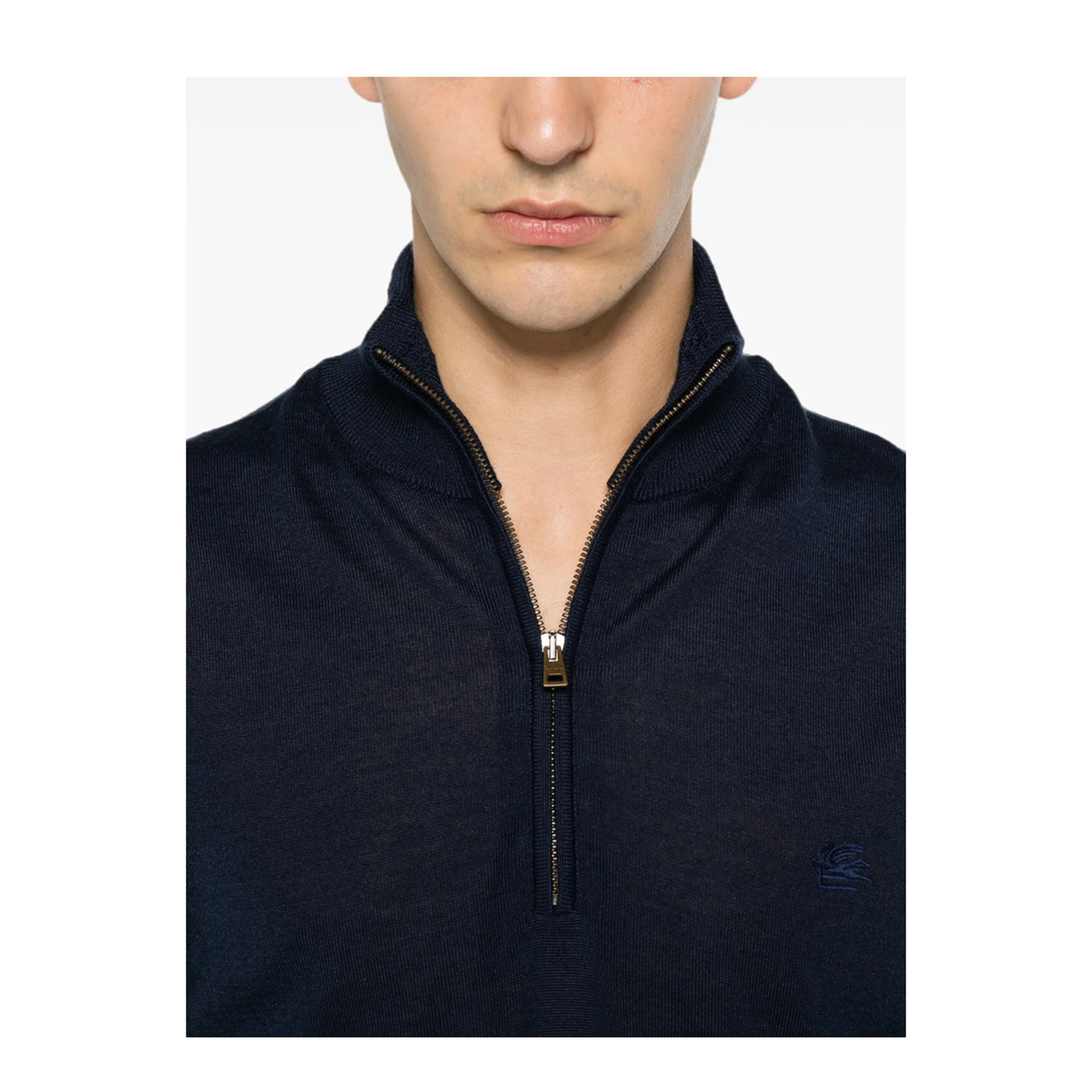 FUJI KNITTED QUARTER ZIP JUMPER - Image 4