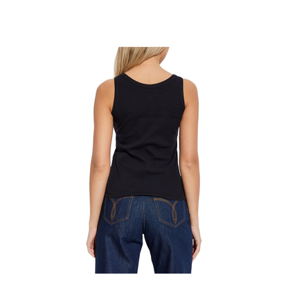 90s Vintage Logo Tank Top Black - Image 4