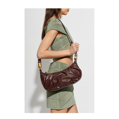 Ébène Medium Calfskin Hobo Bag - Dark Brown - Image 2