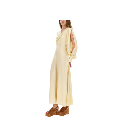 Ruched Silk Dress - Image 2