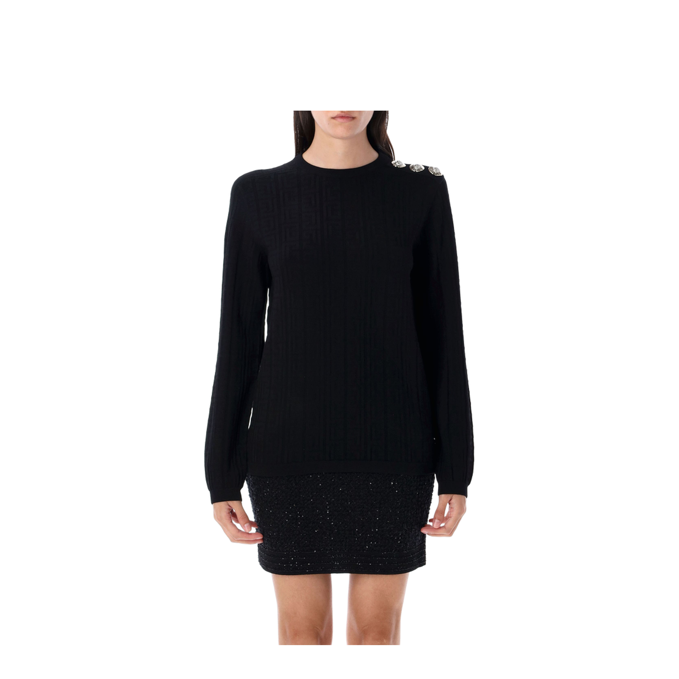 Knitted Sweater Black - Image 1