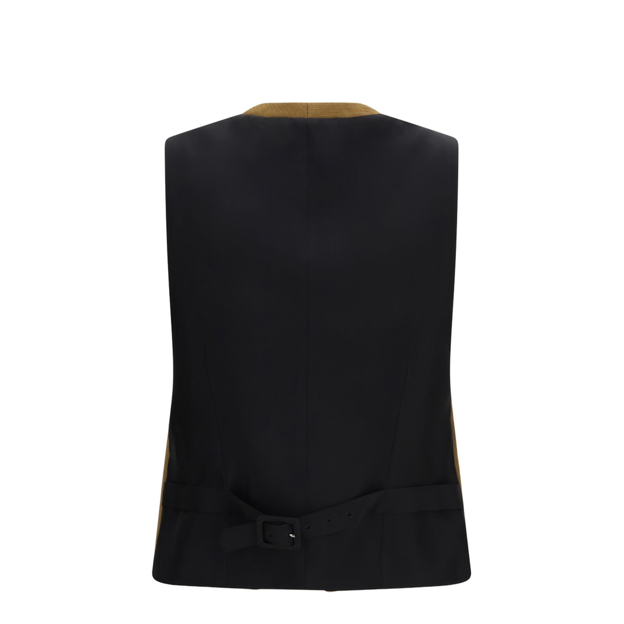 Textured Wool and Mohair Sleeveless Vest - Image 2