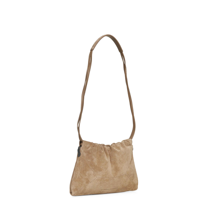 Duo Pouch Shoulder Bag in Suede - Image 2