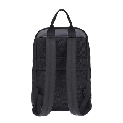 Nylon Backpack with Fabric Top Handle Bag - Image 3