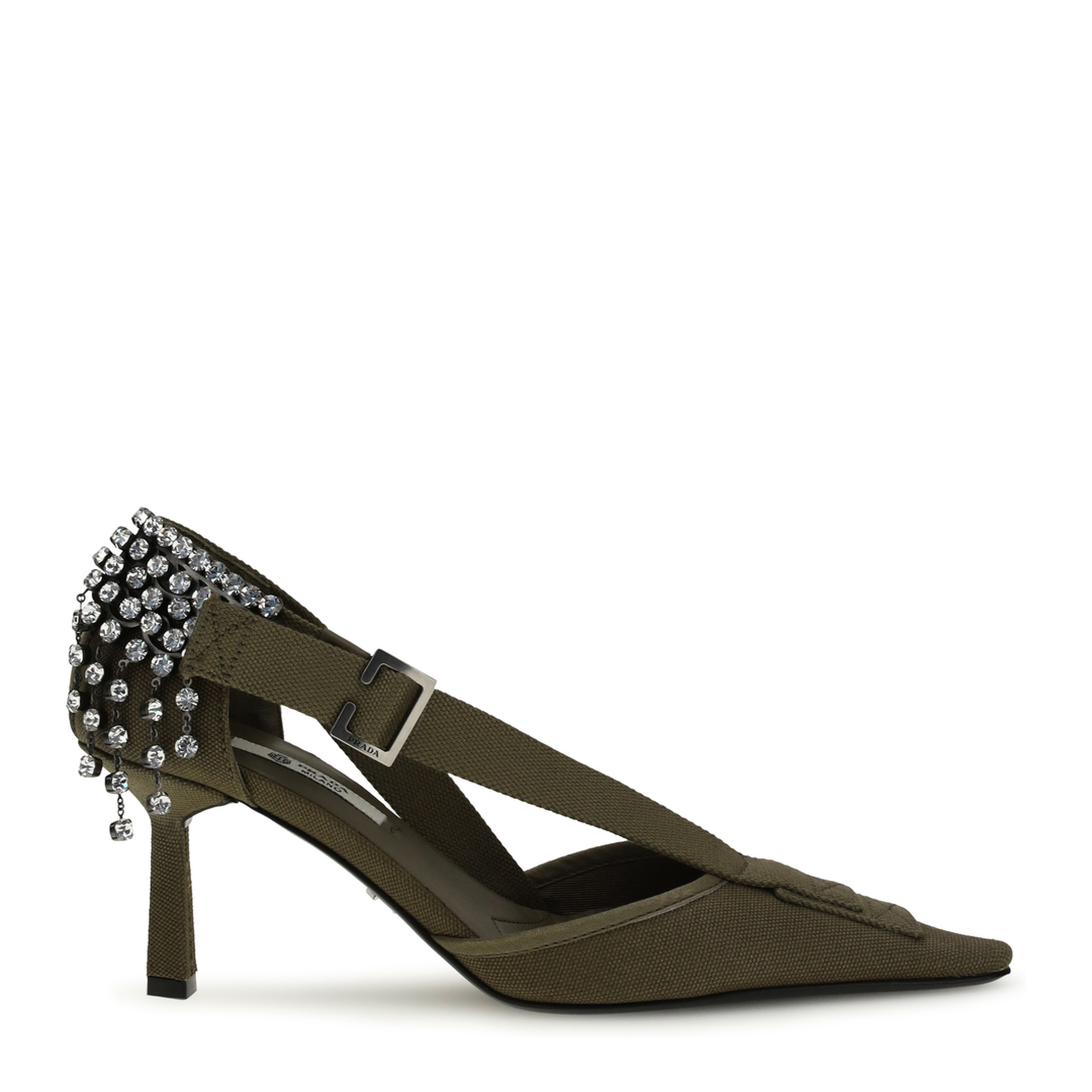 Canvas Pumps with Crystals - Image 1