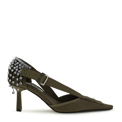 Canvas Pumps with Crystals - Image 1