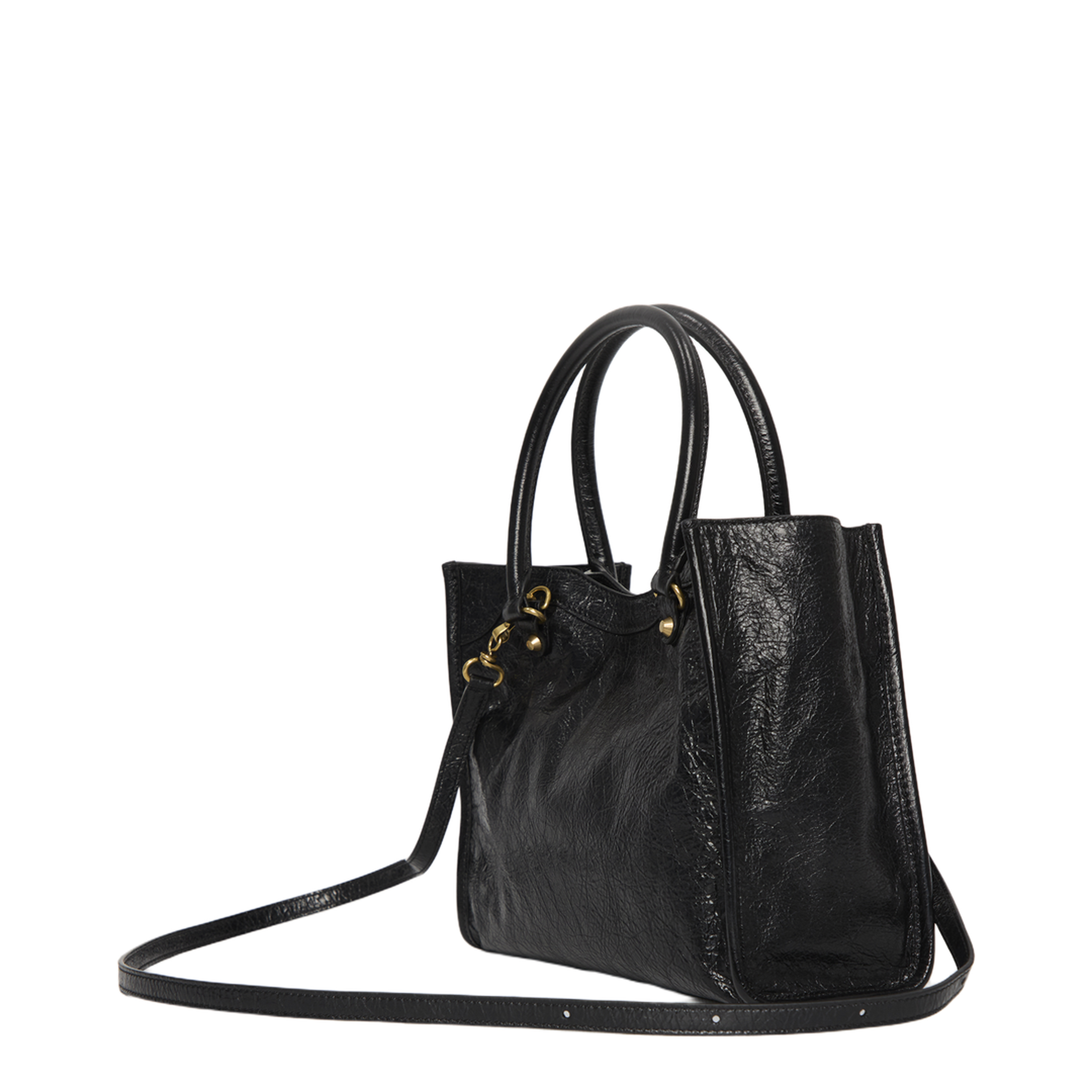 Le City Mini Arena Lambskin Tote Bag - Black - Image 2