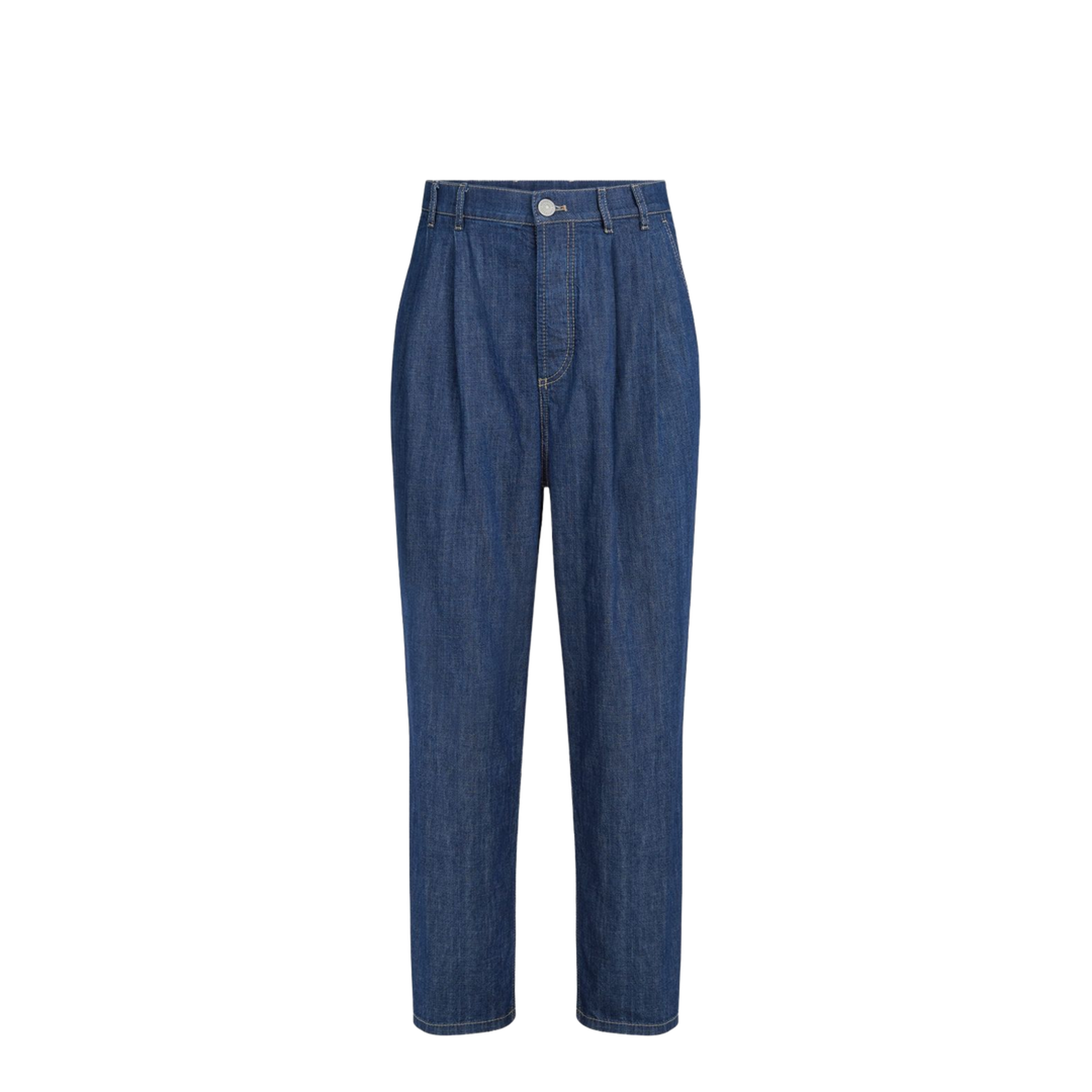 Twisted Denim Cotton Jeans - Image 1