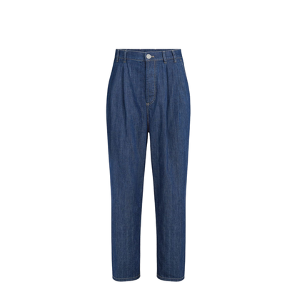 Twisted Denim Cotton Jeans - Image 1