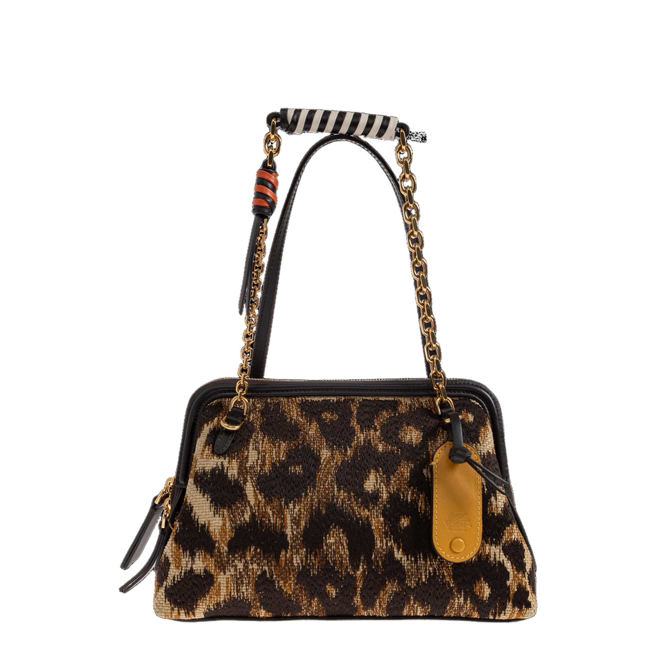 Doc Small Raffia Shoulder Bag - Multicolour - Image 1