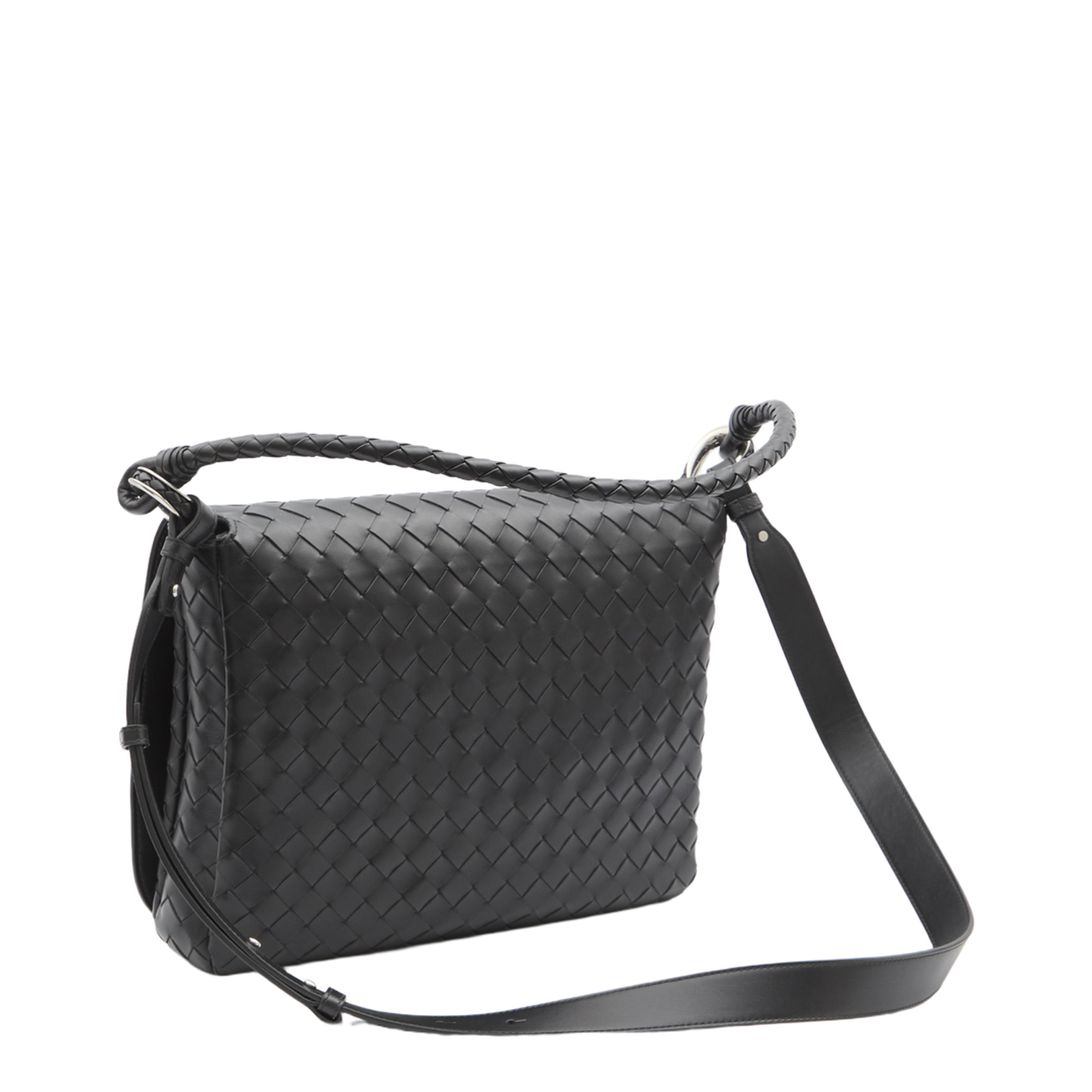 Swing Medium Leather Shoulder Bags - Black - Image 2