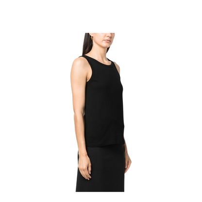 Frankie Tank Top Black in Organic Cotton - Image 4