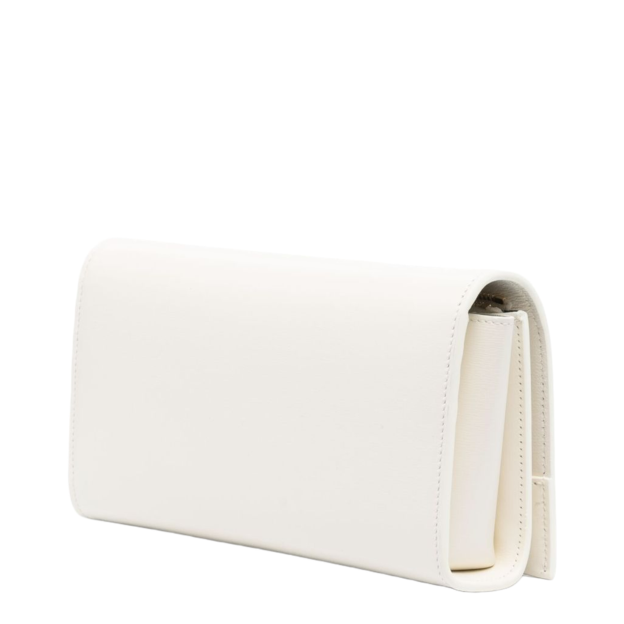 Logo Stamp Leather Shoulder Bag - Ivory - Image 2