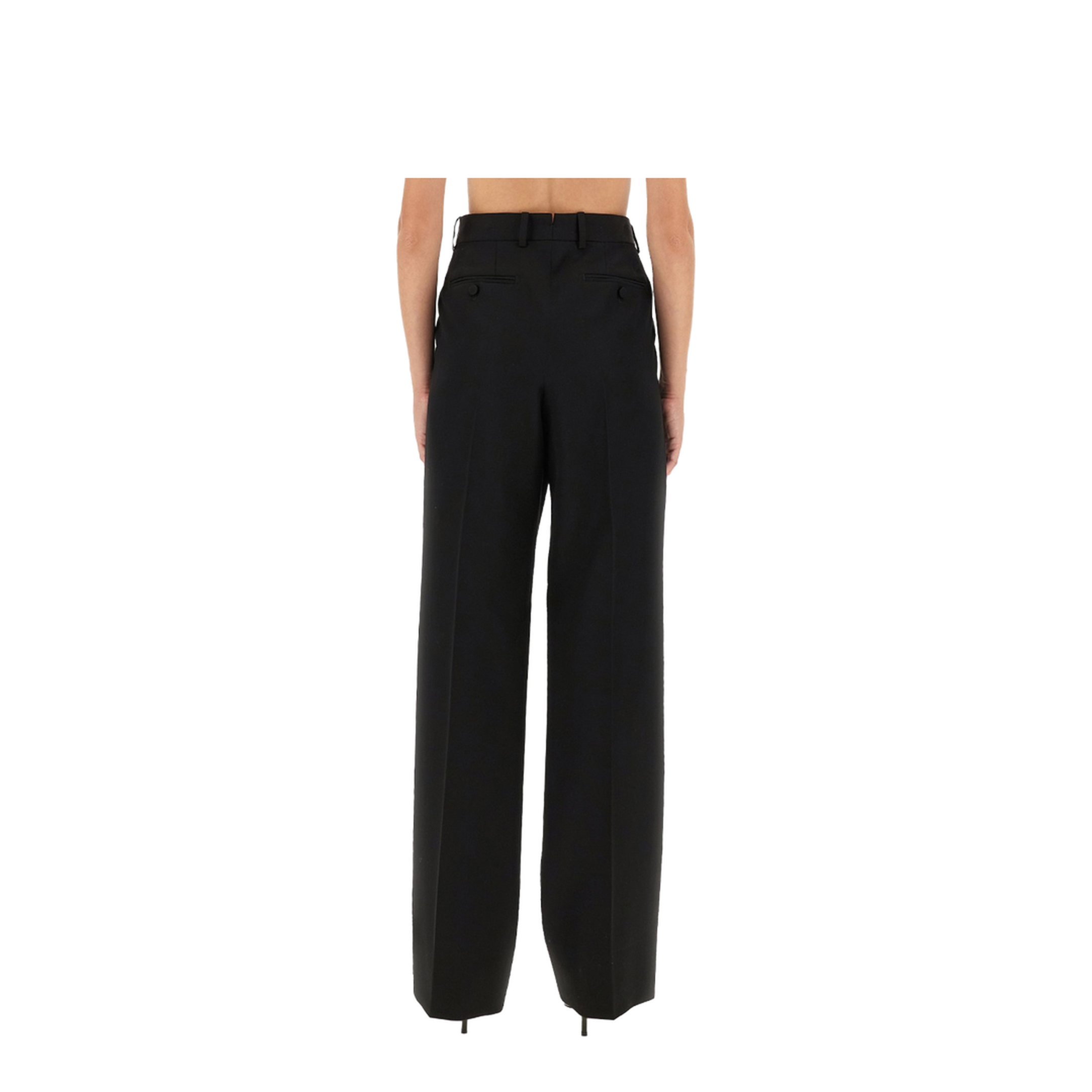 Sharp Wool Pants with Pleats - Image 3