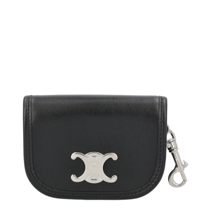 Keyring Nano Besace Triomphe Leather Black - Image 1