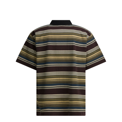 Striped Buttonless Polo Shirt - Image 2