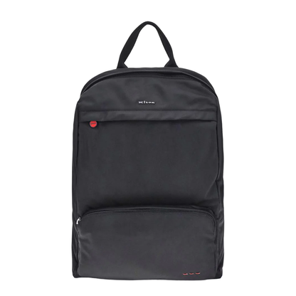 Nylon Backpack with Fabric Top Handle Bag - Image 1