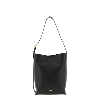 Cannolo Tote Bag Leather Black - Image 3