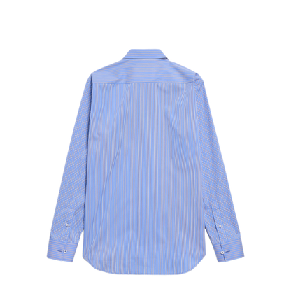 Striped Poplin Shirt in Ultrafine Technical Poplin - Image 2