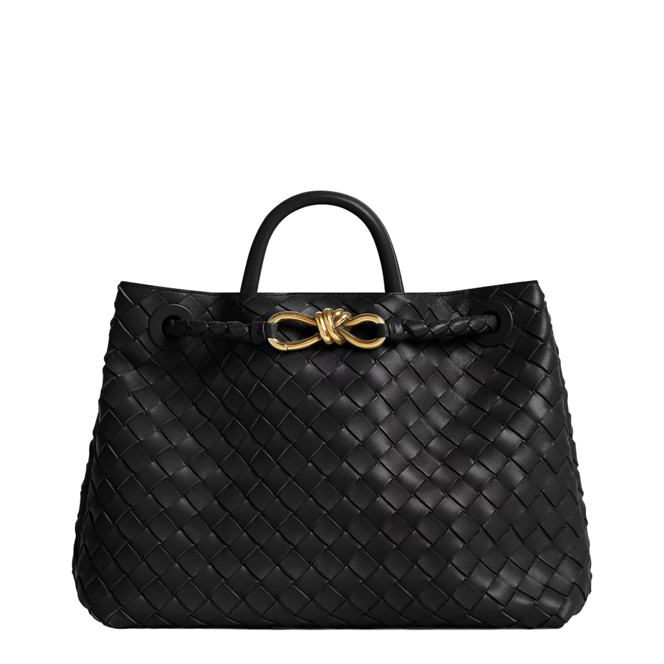 Andiamo Medium Leather Handbags - Black - Image 3