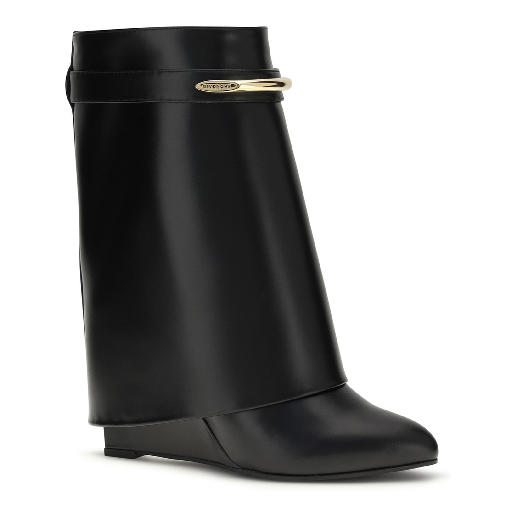 Leather Shark Ankle Boots - Image 2