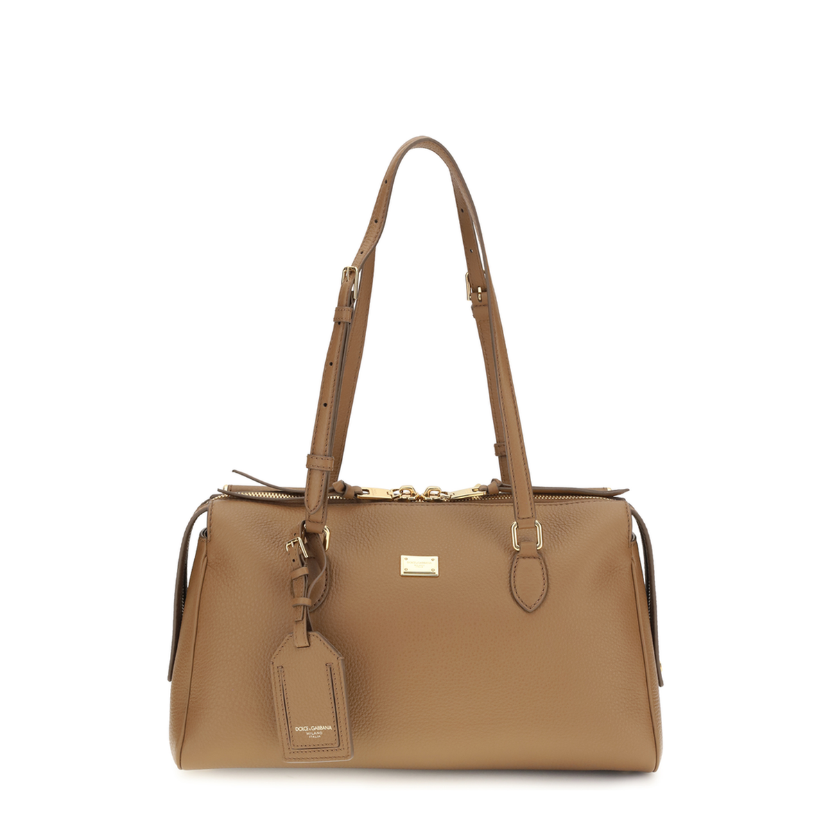 Vittoria Medium Calfskin Shoulder Bag - Brown - Image 1