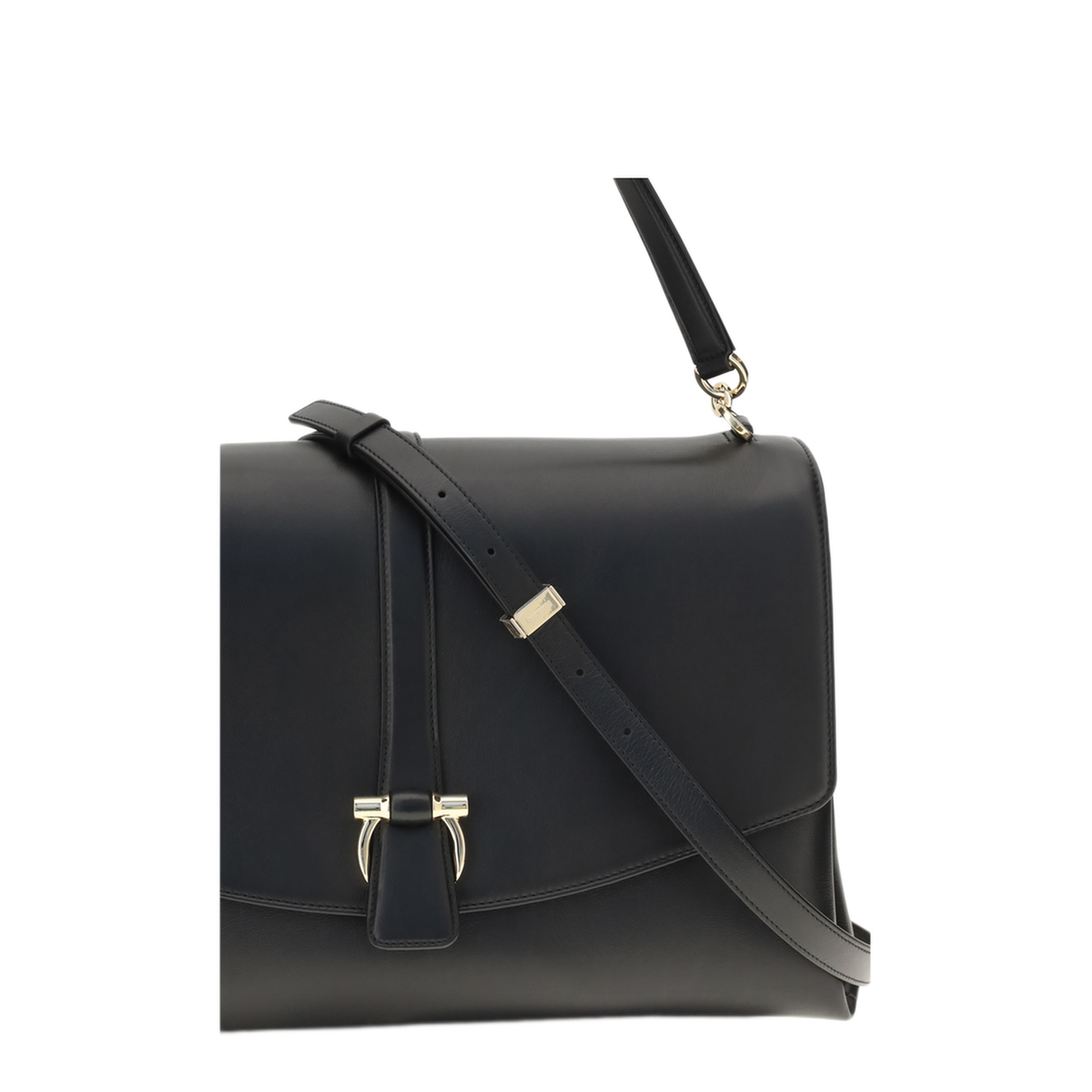 Mia Large Calfskin Shoulder Bag - Nero - Image 4