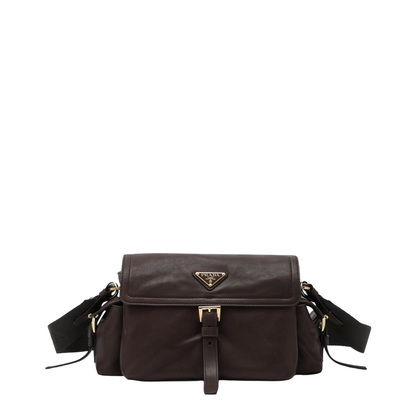 Explore Medium Nappa Leather Shoulder Bag - Sienna (Brown) - Image 1