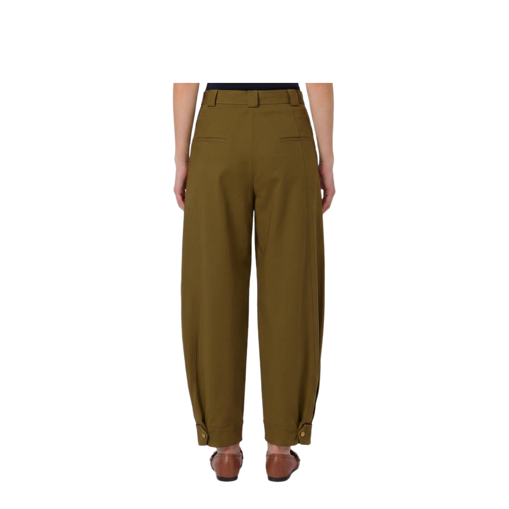 Adorni Stretch Cotton Canvas Trousers - Image 2