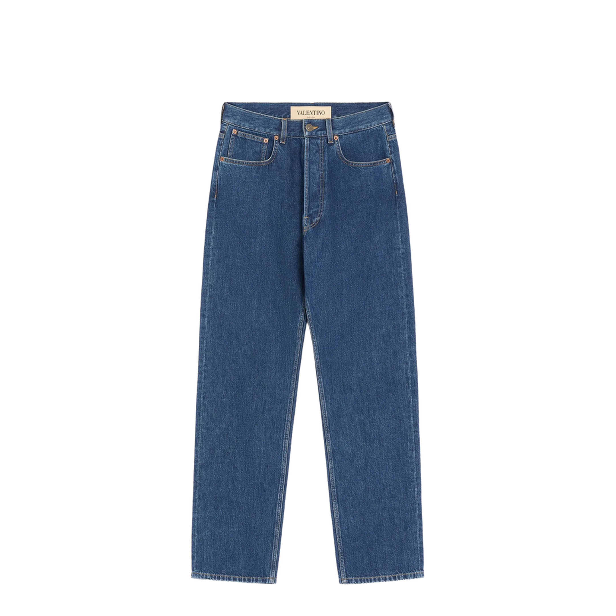 Denim Trousers with Vgold - Image 1