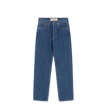 Denim Trousers with Vgold - Image 1
