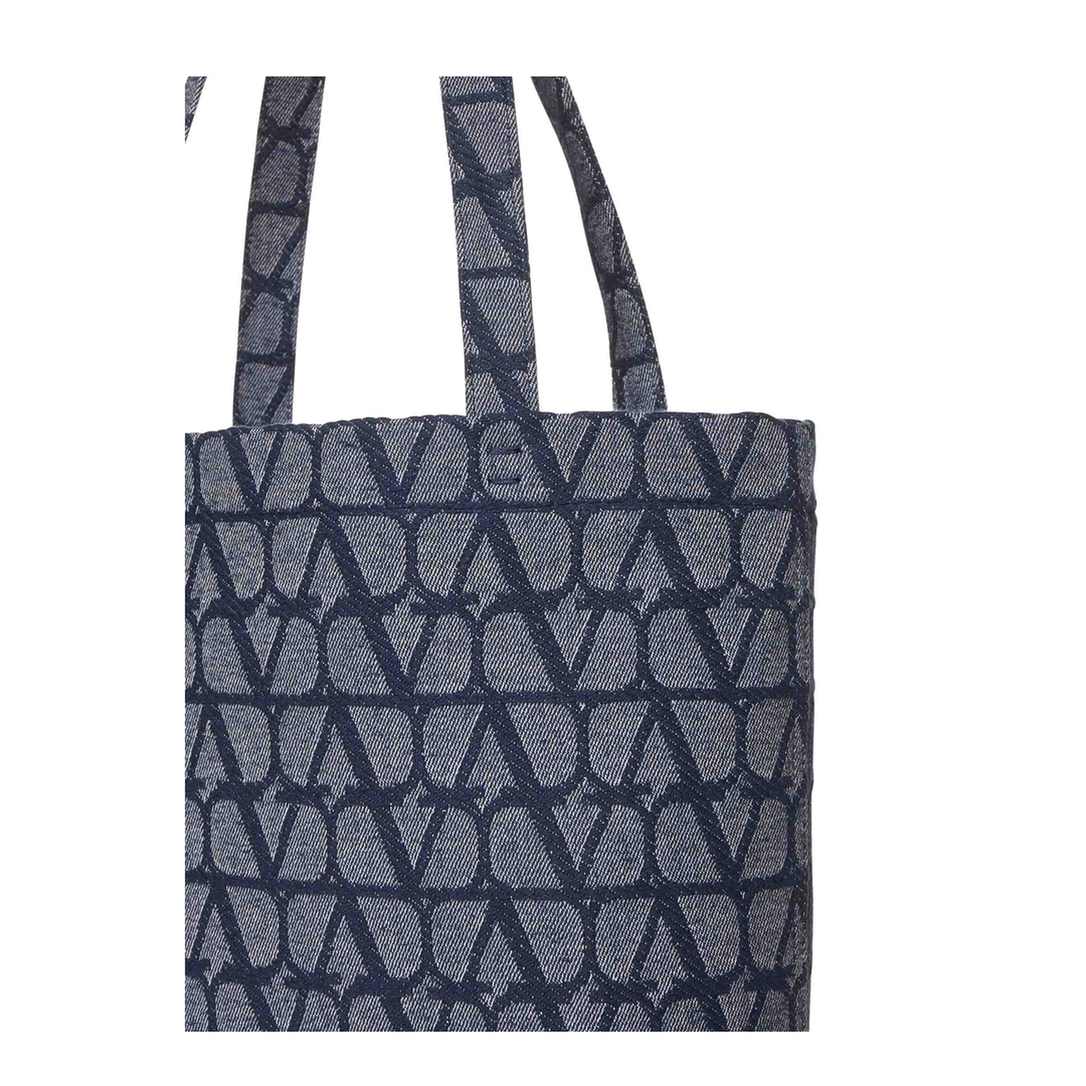 Blue Cotton Tote Bag - Image 3
