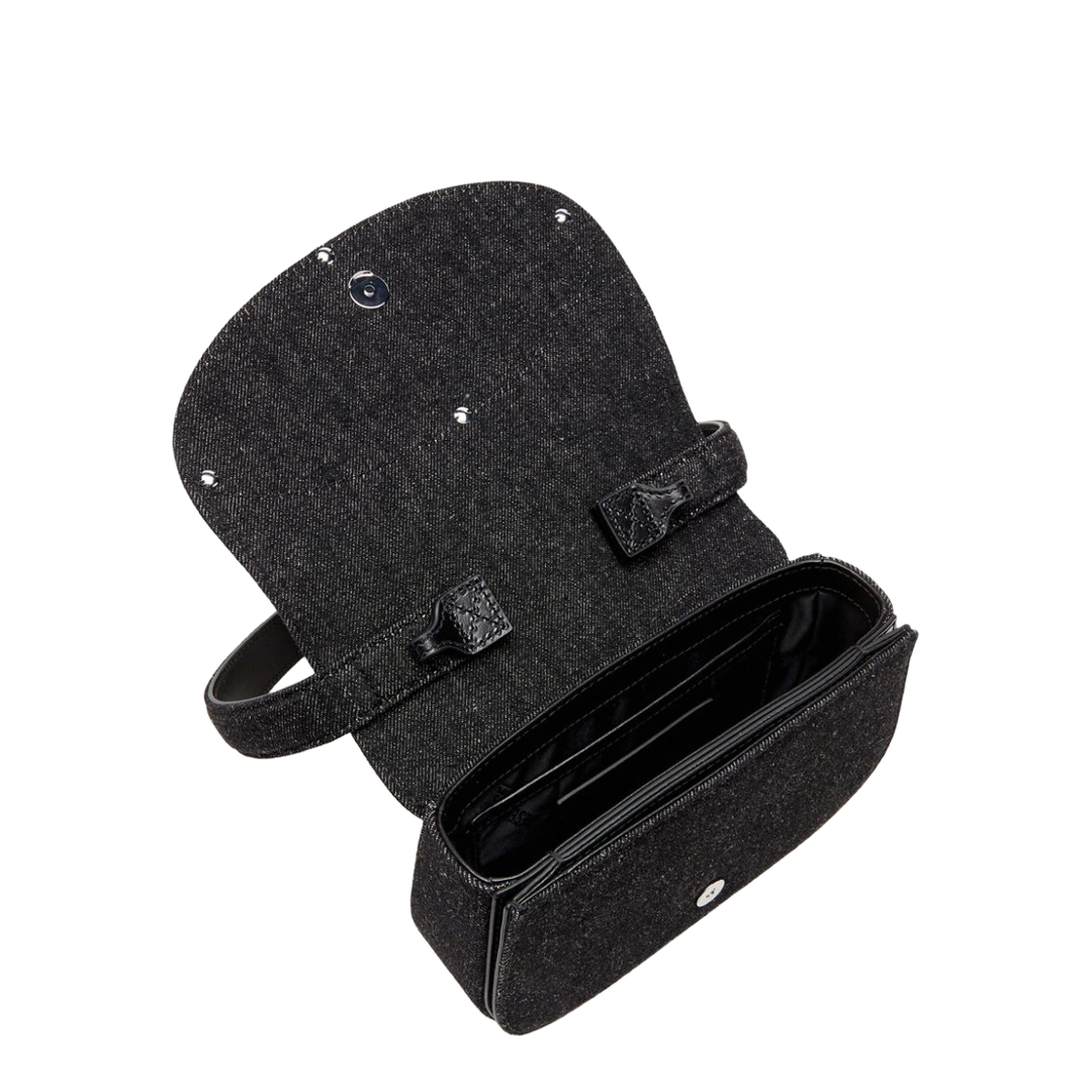 1DR Canvas Shoulder Bag - Black - Image 4