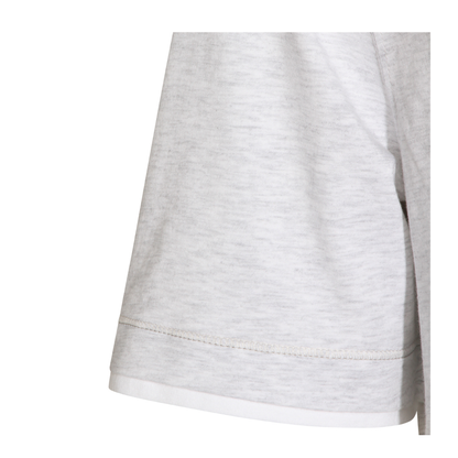 T-Shirt with Faux-Layering in Pearl Grey - Image 7