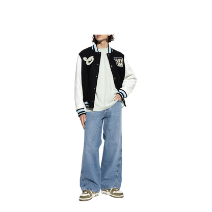 Star-Logo Varsity Bomber Jacket - Image 2