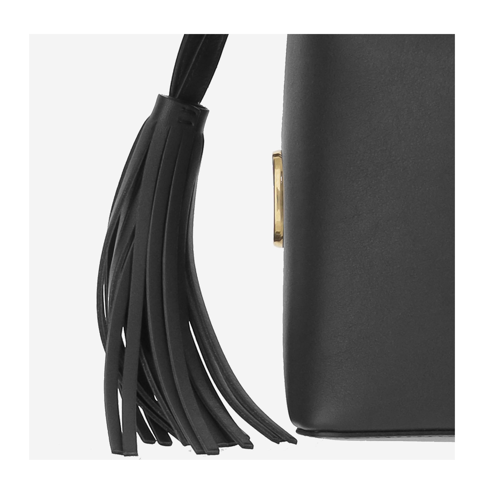 So Seau Leather Bucket Bag with Metal VLogo - Image 4