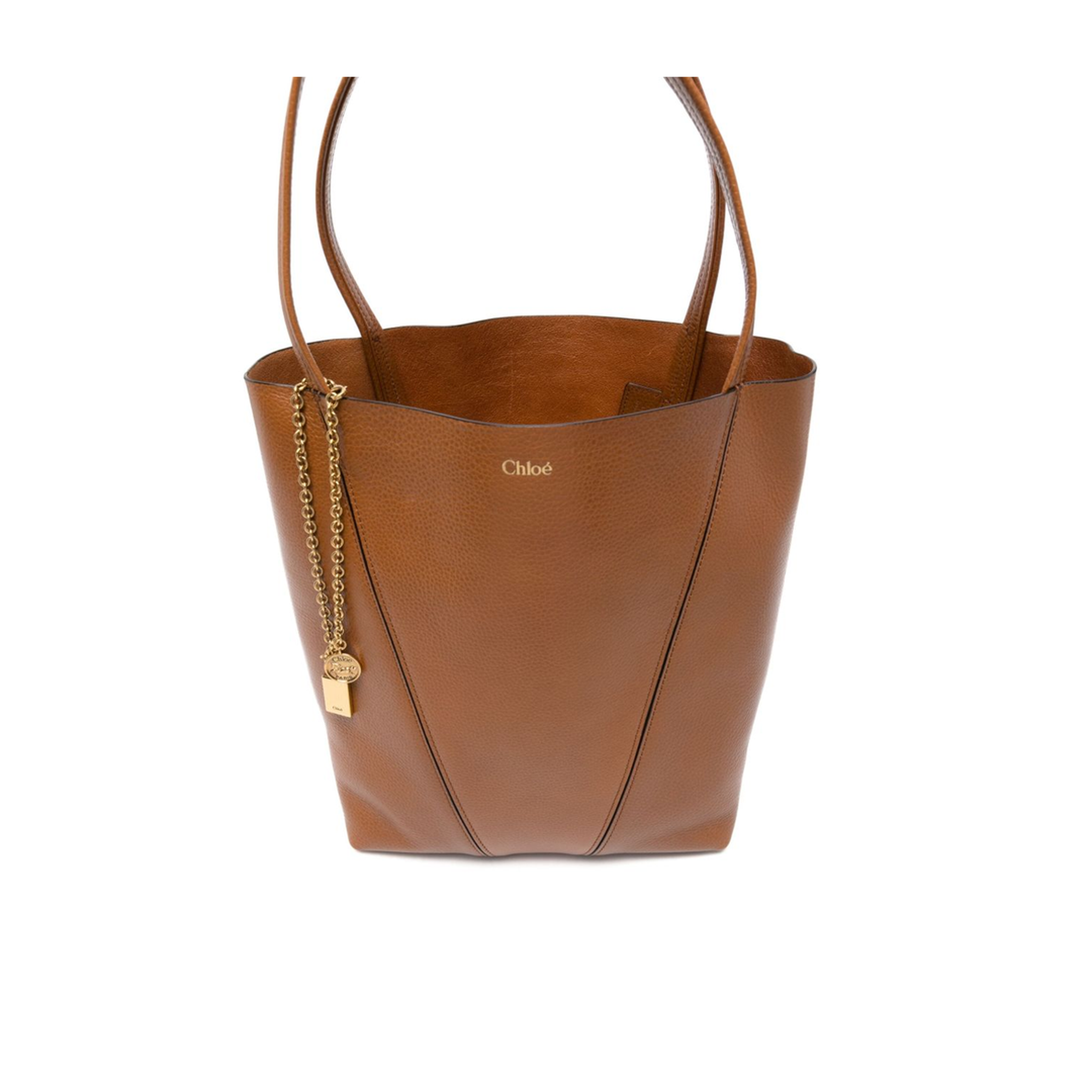 Spin Tote Bag in Grained Leather - Image 2