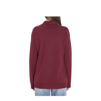 Extra Fine Wool Polo Top in Rosso Ancora Red - Image 4