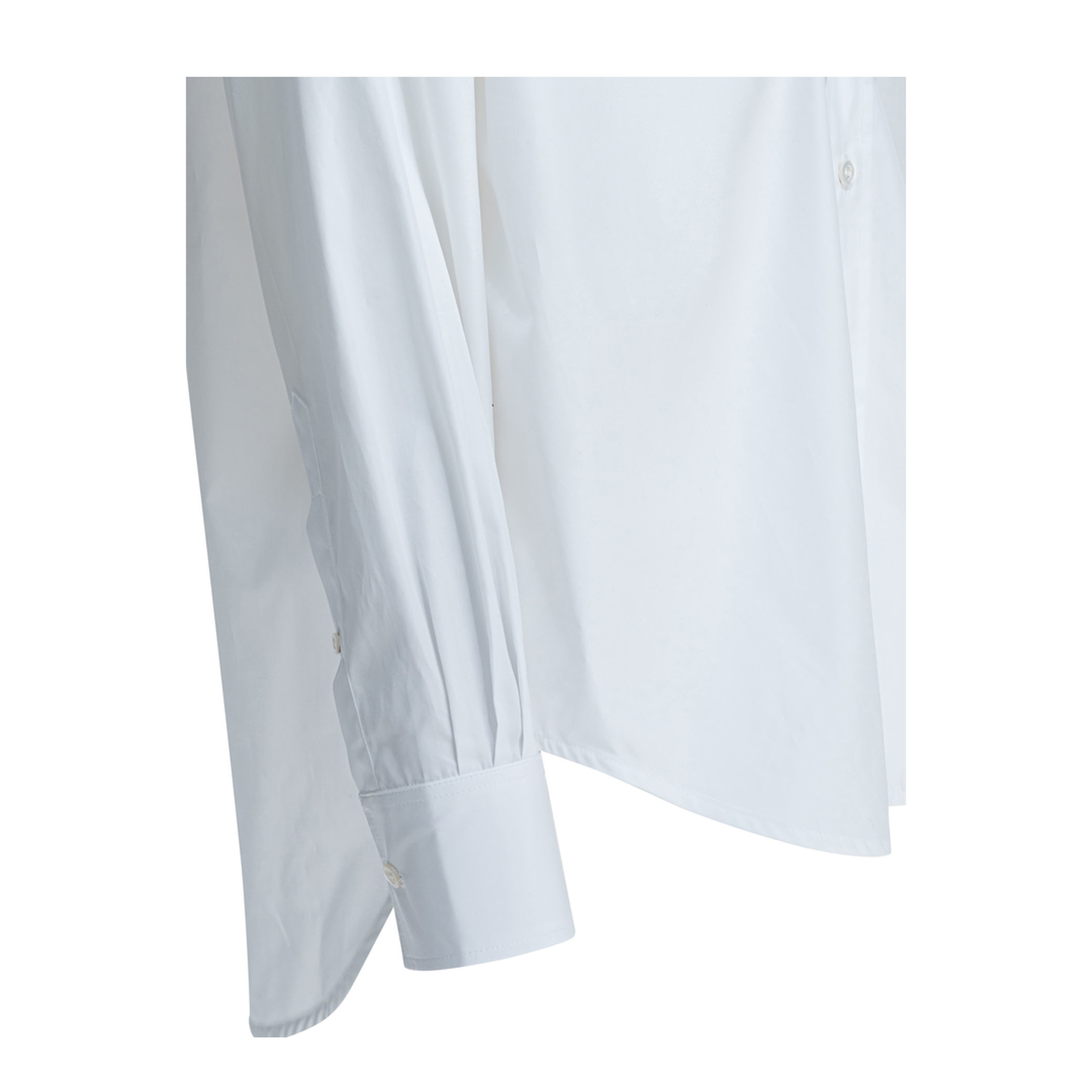 White Folded-Collar Shirt - Image 4